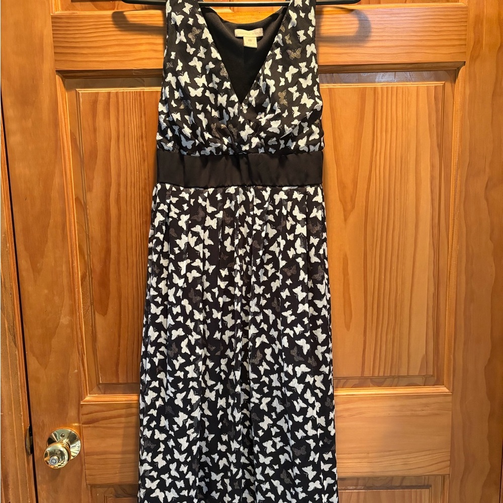 Elegant Black and White Women's Dress